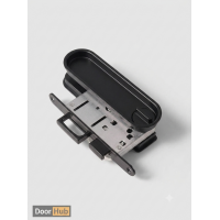 Nickel Black Sliding Door Handle Set – Telescopic Lock for Wooden & Aluminium Doors